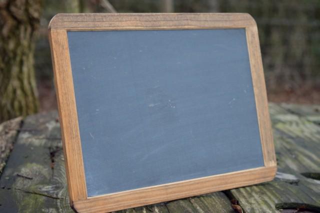 real chalkboard slate stand