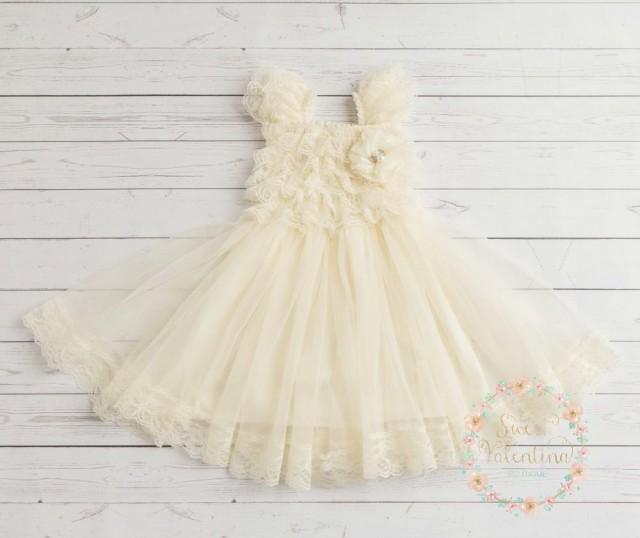 ivory baptism dress