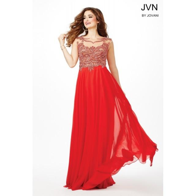 red long gown design