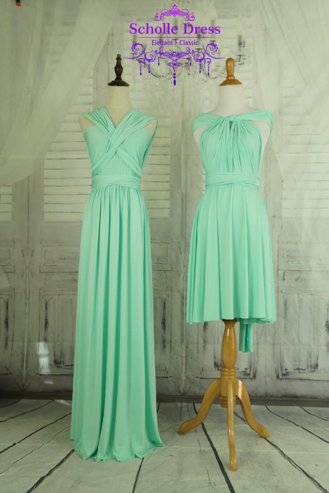 mint green infinity dress