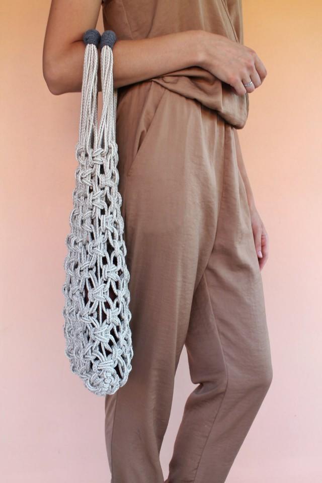 macrame summer bag