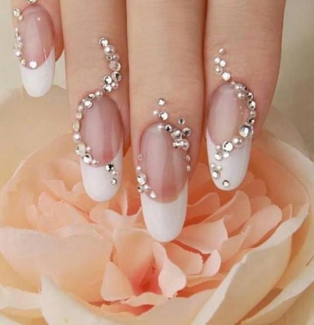 Tips Manicura De Novia Wedding Bridal Nails 2685316 Weddbook