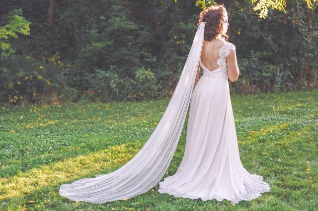 silk wedding veil