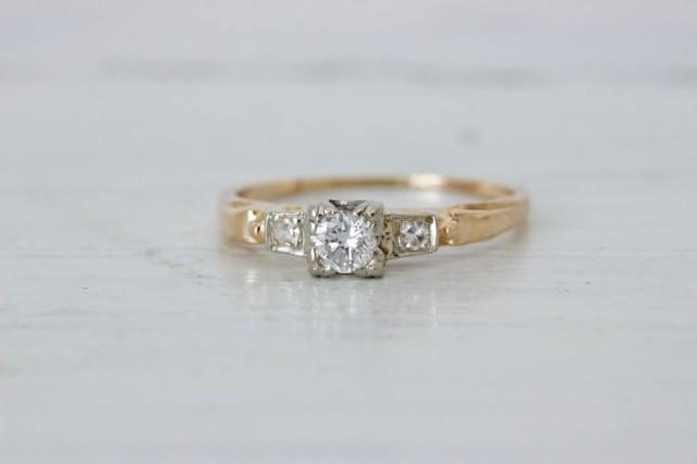 1940s diamond engagement ring