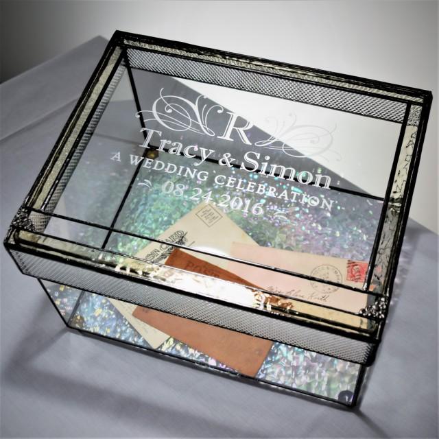 Wedding Card Box Personalized Engraved Large Card Box Wedding