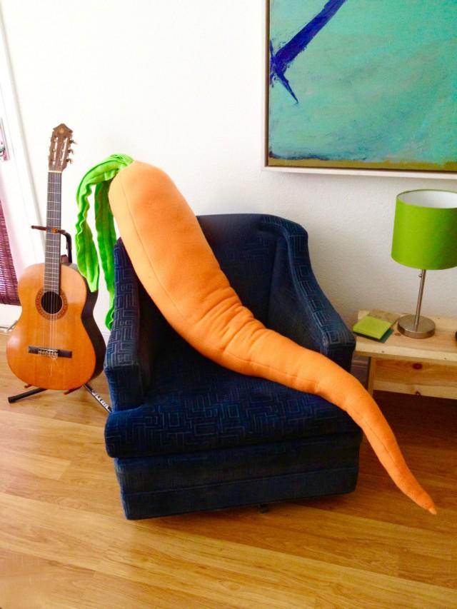 Carrot Pillow Giant 4 Foot Long Body Pillow For Loneliness 2687786