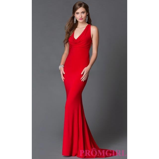 Stunning Xtreme Cowl Neck Open Back Prom Dress With Jewel Detailing Discount Evening Dresses