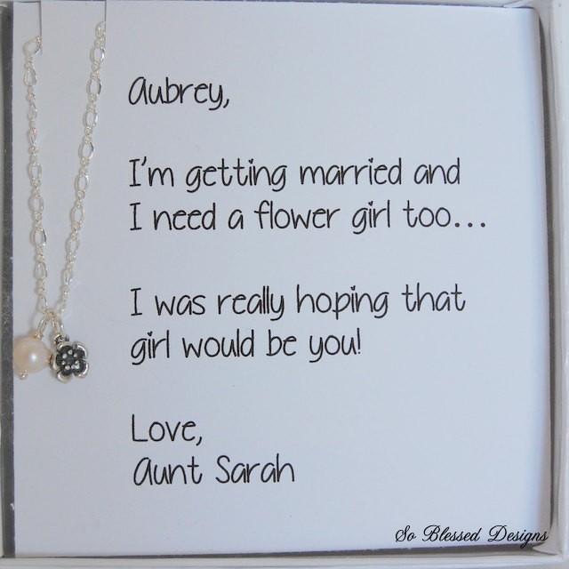 Flower Girl Gift, Asking Flower Girl, Personalized Gift Set For Your