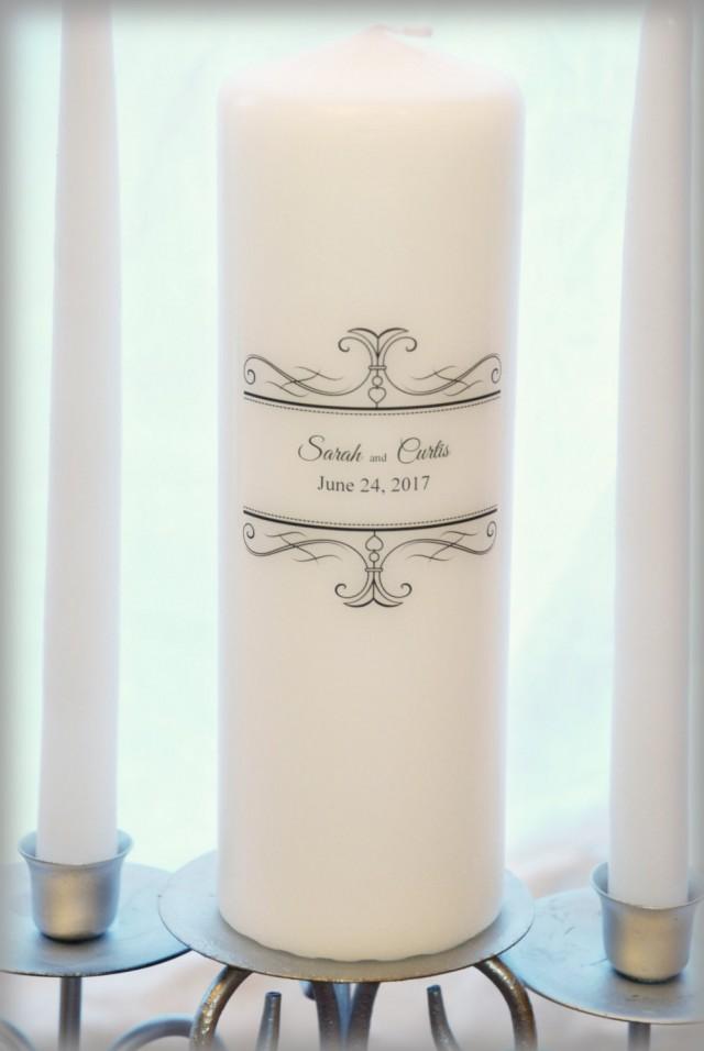 Unity Candle Set, Personalized, Wedding Candles, Weddings, Wedding