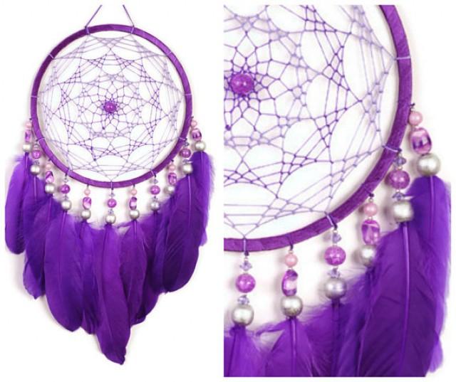 Dreamcatcher Violet Decor Boho Dream Catcher Purple Dreamcatcher Dream Сatcher Dreamcatchers