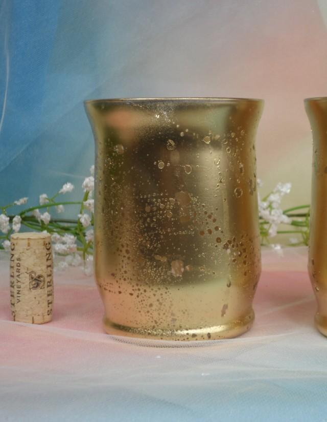 1 Per / Tall Mercury Glass Votive Candle Holder / Vases / Mercury Vase Candle Holder For