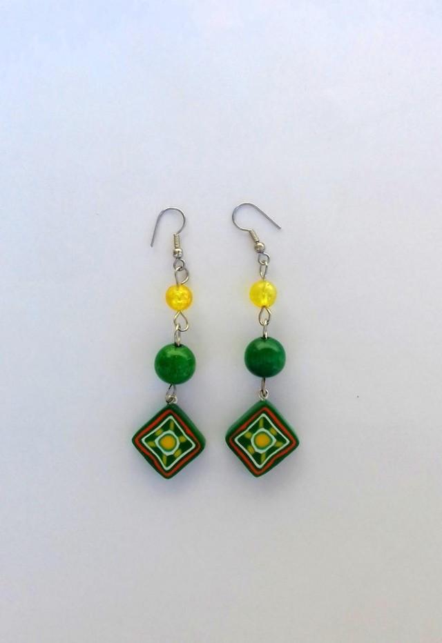 birthday beaded earrings