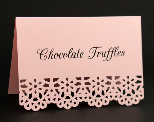 Blush Pink Food Signs Food Place Cards Food Labels Tent Cards