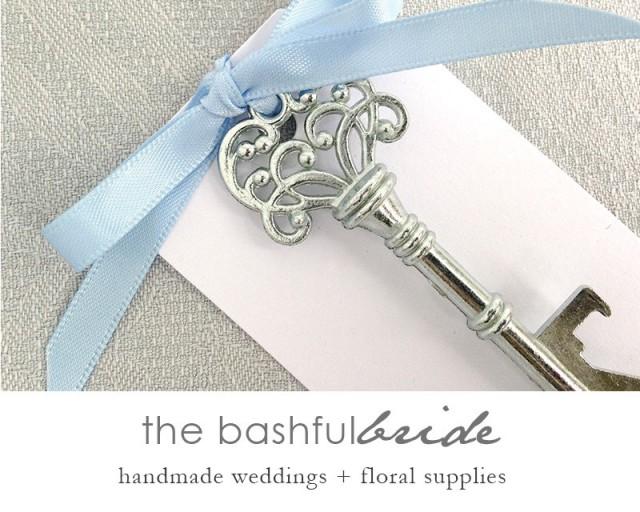 Bottle Opener Wedding Favor, Cheap Wedding Favor, Skeleton Key Bottle