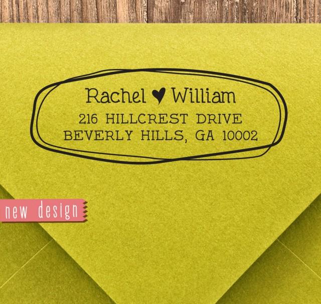 CUSTOM ADDRESS STAMP, Personalized Pre Inked Address Stamp, Pre Inked