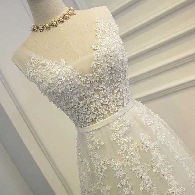 white pearl gown