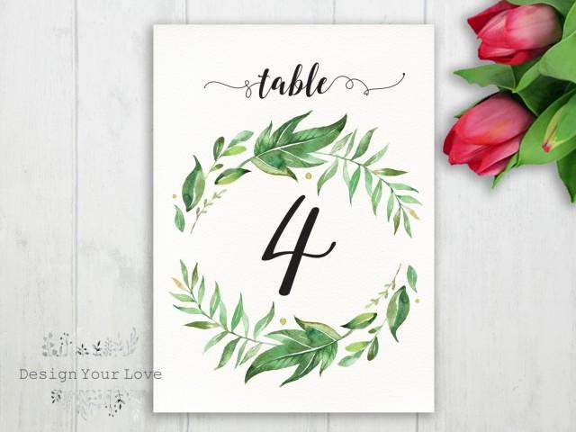 Printable Wedding Table Numbers Desert Table Numbers Cactus Wedding Table Number TEMPLATE Succulent OASIS Instant Download Template