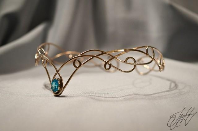 Elven Circlet, Medieval Crown, Wedding Tiara, Bridal Crown
