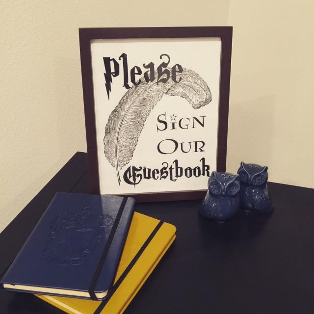 Harry Potter Wedding // Harry Potter Guest Book Sign // Printable ...