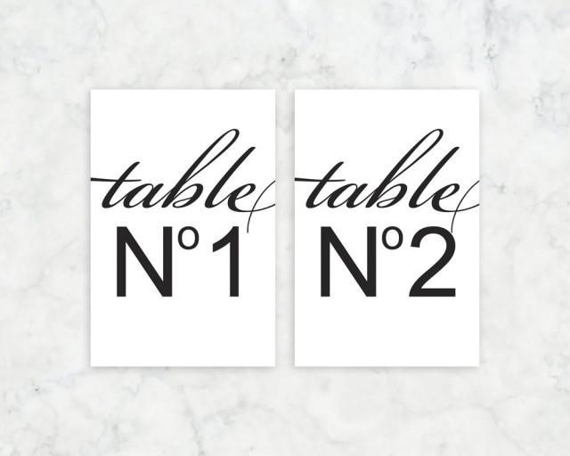 Chanel no 5 inspired table number signs printable chanel number 5