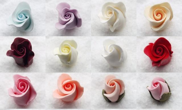 20 Gumpaste Roses Buds Flower Blossoms Sugar Fondant Cake 20 Gumpaste Roses Buds Flower Blossoms Sugar Fondant Cake