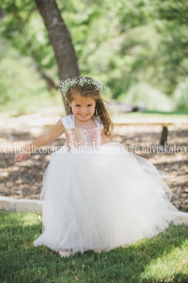 Sequin Dress, Party Dress, Holiday, Sequin, Tulle Gown, Weddings, Flower Girl Dress, Floor