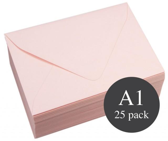 25 A1 Matte Pink Euro Flap RSVP Envelopes 3 5/8 X 5 1/8 Rosa