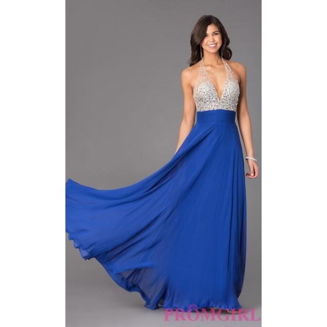 Low Cut Backless Halter Gown By Xcite Brand Prom Dresses 2704316