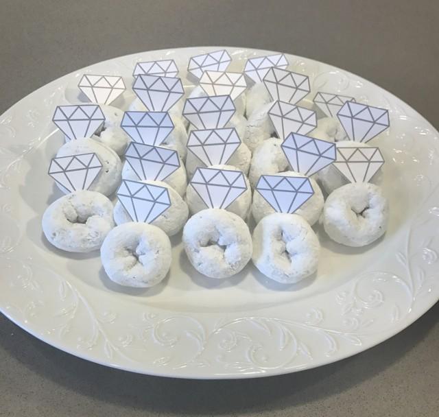 Donut Ring Toppers; Bachelorette Party; Bridal Shower; Engagement Party