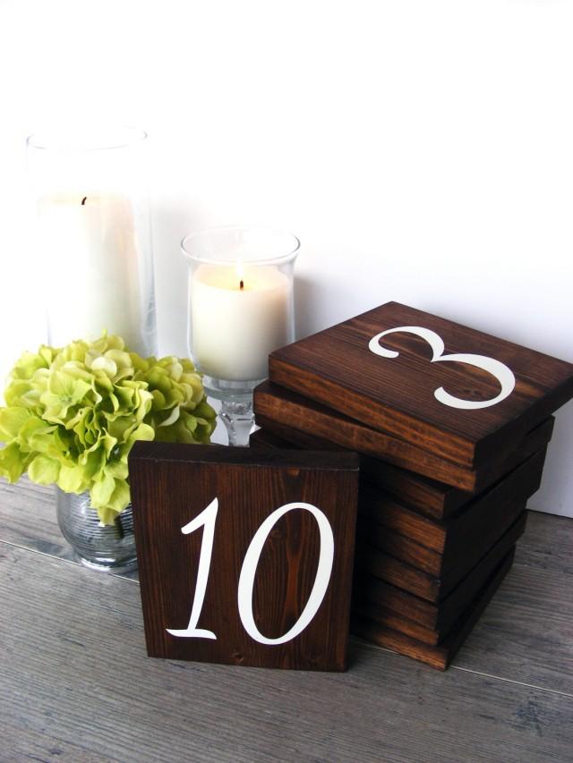 Wood Table Numbers Wedding Table Numbers Rustic Table Numbers Reception Table Decor