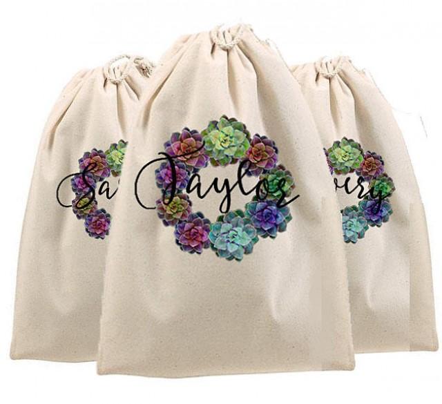 monogrammed shoe bags