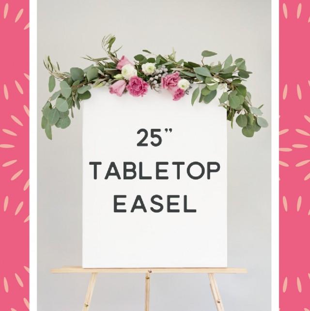 Add A 25" Table Top Easel Natural Wood Easel Small Wood Table Top