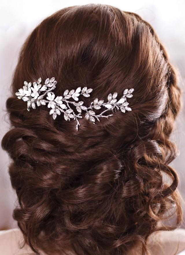 Bridal Hairpiece Crystal Hair Comb Wedding Headpiece Crystal Hair Piece