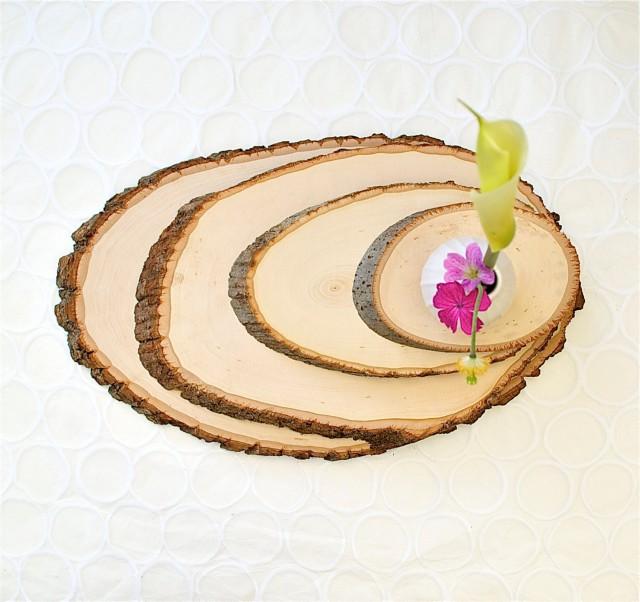 Large Rustic Wood Tree Slice Centerpieces Wedding Decorations Wooden Rounds 2709426 Weddbook