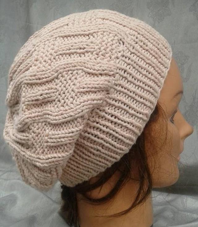 womens knitted beanie hat