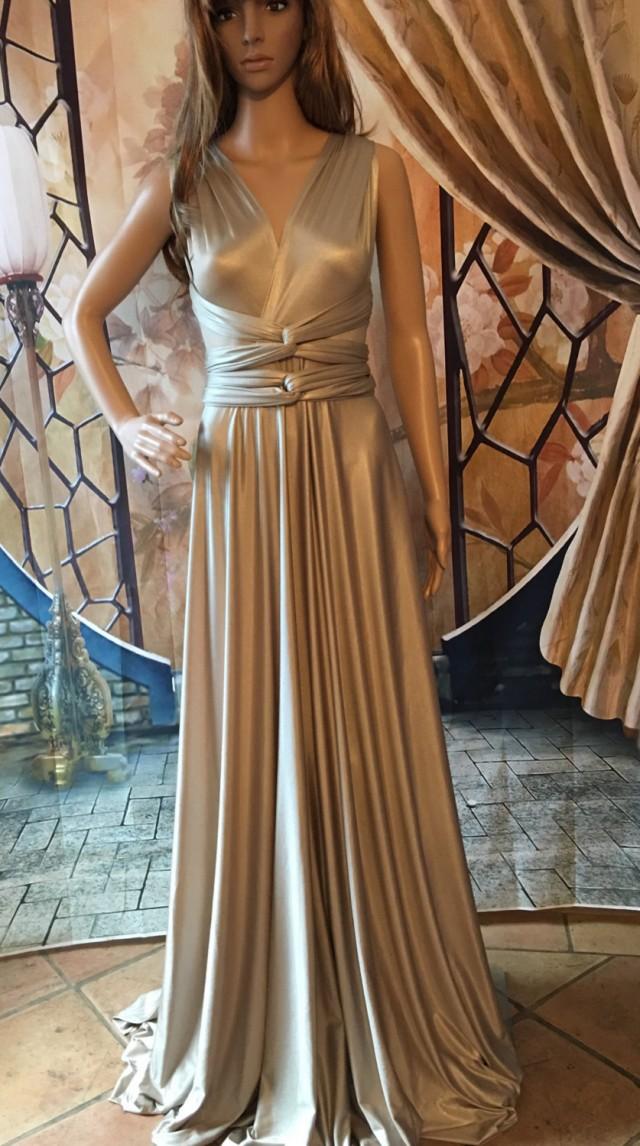 silk gold bridesmaid dresses