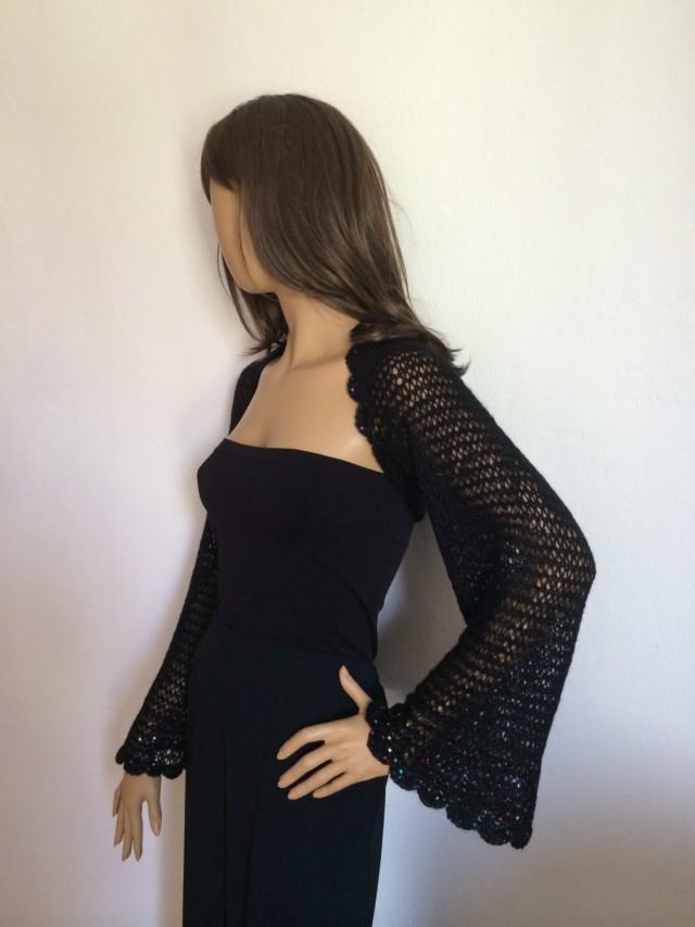 black evening bolero