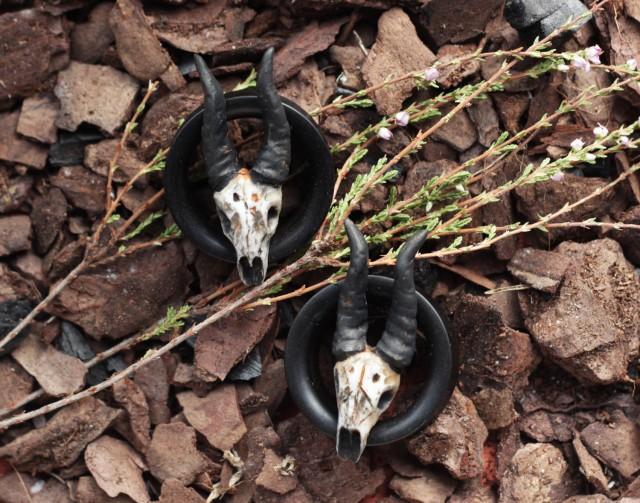 animal skull earrings