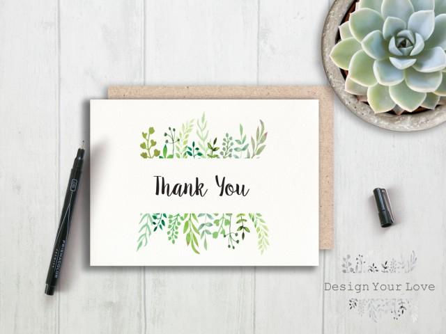 Printable Thank You Card Printable Greenery Thank You Leafy Wreath printable-thank-you-card-printable-greenery-thank-you-leafy-wreath
