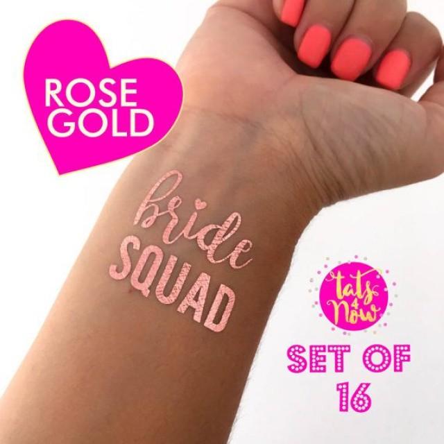 Bachelorette Party, Bacheloretteparty Favors, Bride SQUAD, ROSE GOLD