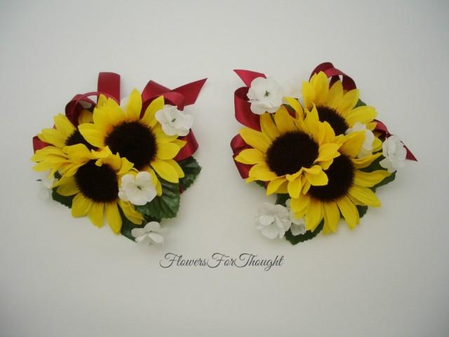 sunflower corsage prom