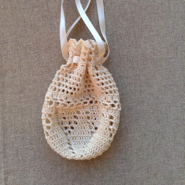 bridal drawstring purse