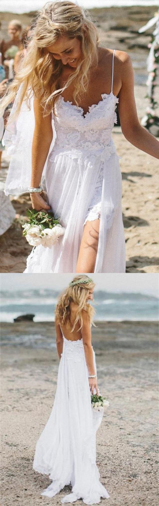 Beach Simple Wedding Dresses Casual Wedding Dresses White