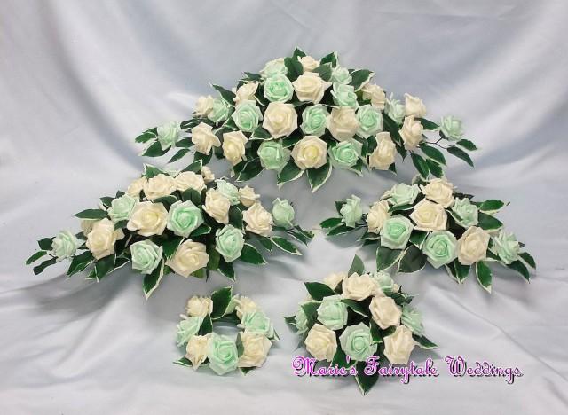 Candle Rings Wedding Party Centerpieces Wedding Silk Flowers Table