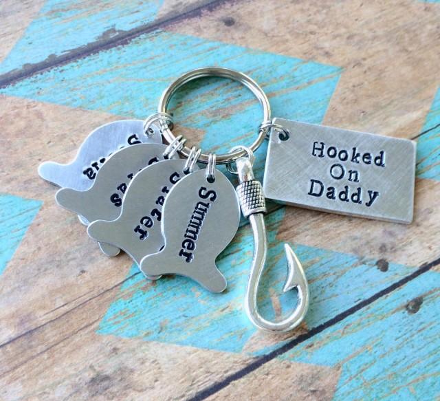 Daddy Keychain Father's Day Gift Dads Best Catch, Fishing Buddy