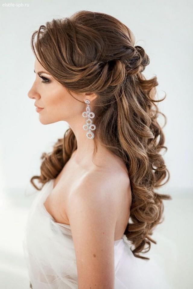 20 Creative Half Up Half Down Wedding Hairstyles #2729232 ...