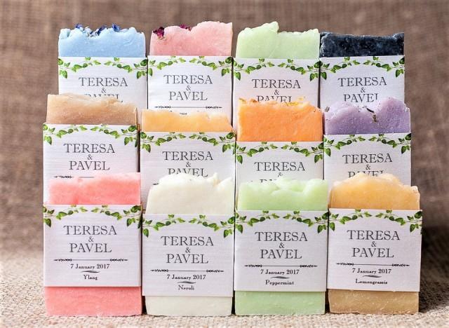 100 Wedding Soap Favors Purple Custom Favours Bridal Shower