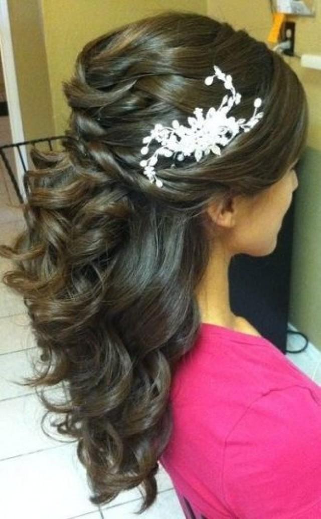 The Best Indian Wedding Hairstyles Half Updo 2740305