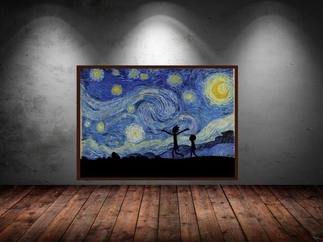 rick and morty van gogh