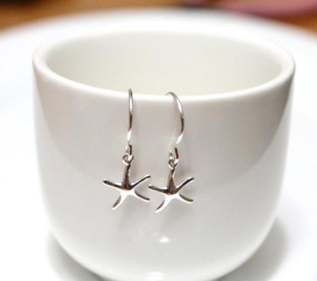 Silver Starfish Earrings Sterling Silver Starfish Earrings Sterling Star Fish Charms 2740846 Weddbook